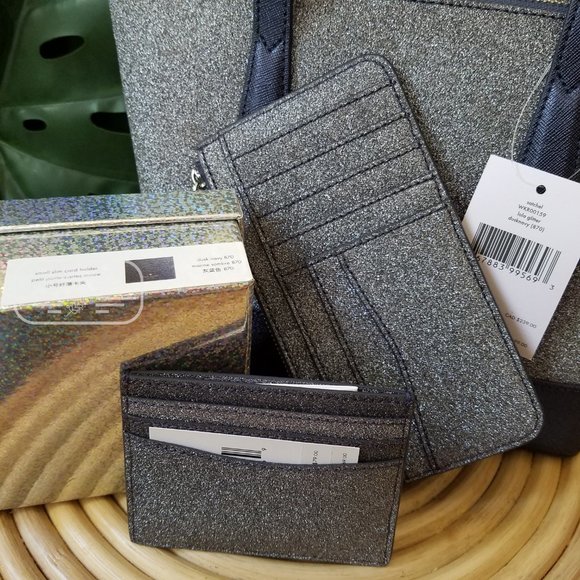 Kate Spade Lola Satchel Large Card Holder Glitter - Picture 10 of 15